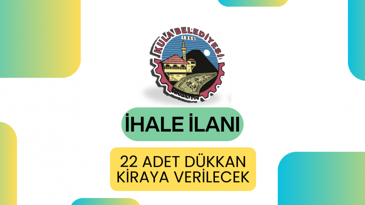 22 ADET DÜKKAN KİRAYA VERİLECEKTİR - 29.01.2026